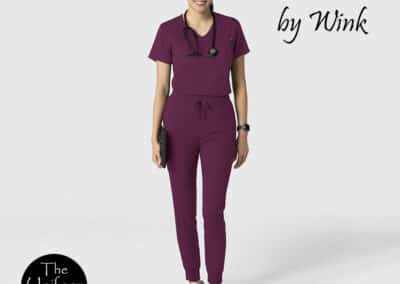 Wink Boundless Scrubs in Wine color